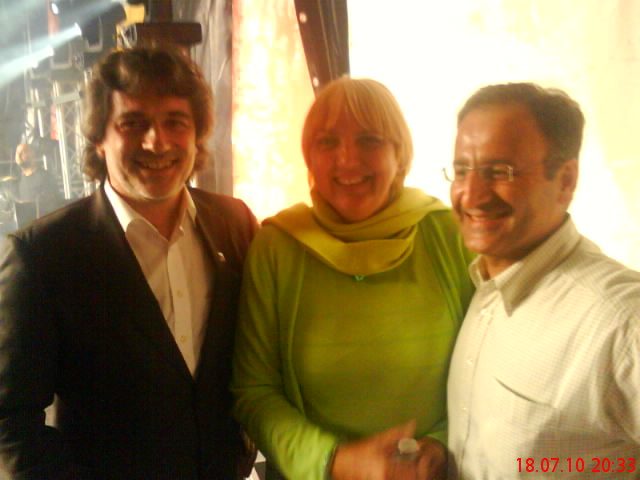 Mit Claudia Roth und dem 3. Bürgermeister von Augsburg