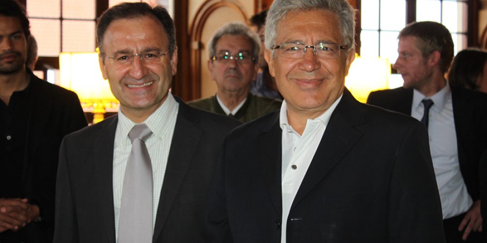 Mit dem Unesco Botschafter, türkischen Künstler Zülfü Livaneli im Goldenen Saal der Stadt Augsburg