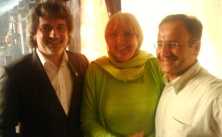 Mit Claudia Roth und dem 3. Bürgermeister von Augsburg